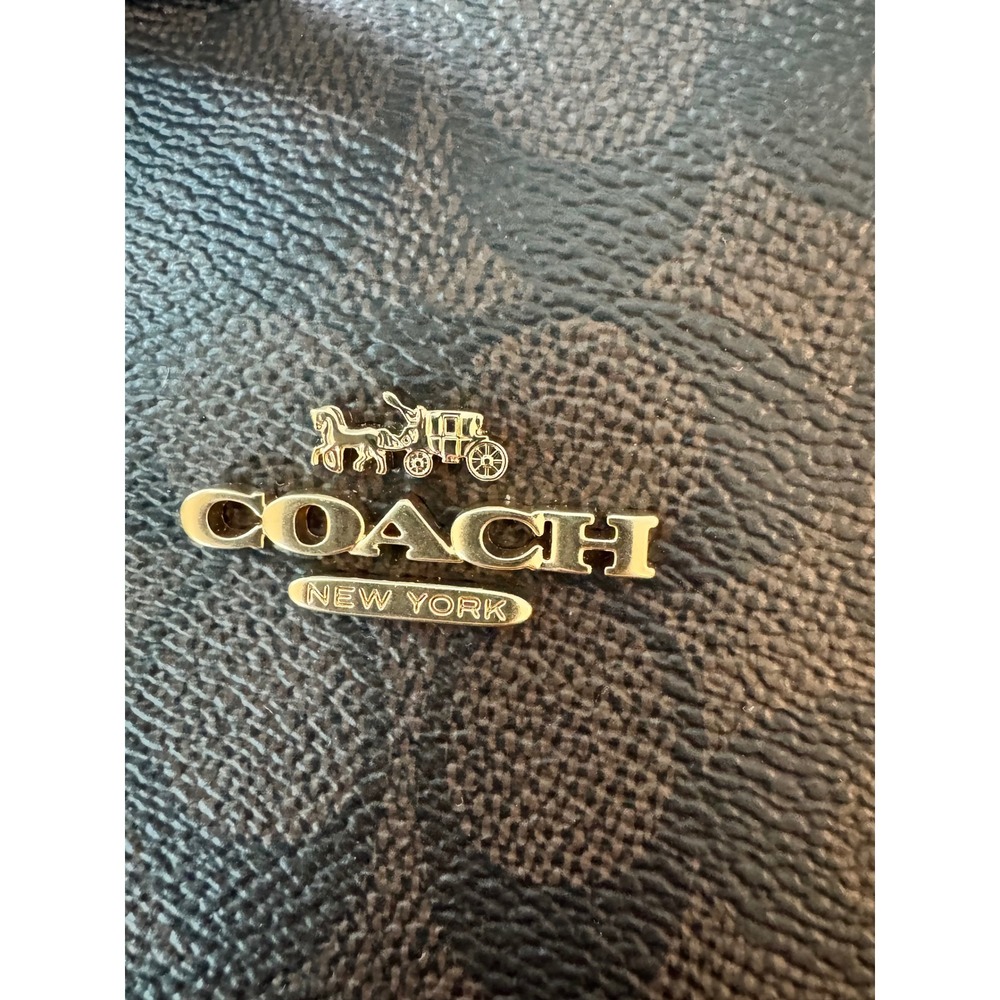 Coach City Tote in Signature Canvas Walnut Black CV976 IMXAQ Womens Bag - Picture 3 of 14